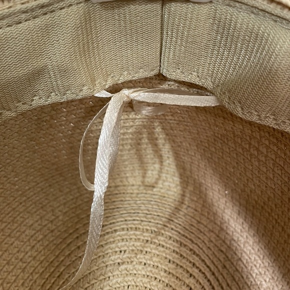Summer Beach Hat 100% Paper Classic Natural with Black Band - Picture 4 of 5